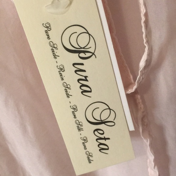 Silk Light Pink Bohemian Top - Picture 12 of 12